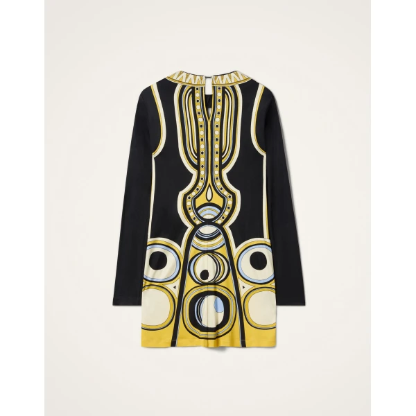 La DoubleJ Slinky Mini Swing Dress in Sanctuary Placée Black - Dresses - Milanese Maximalist Fashion at Coveti