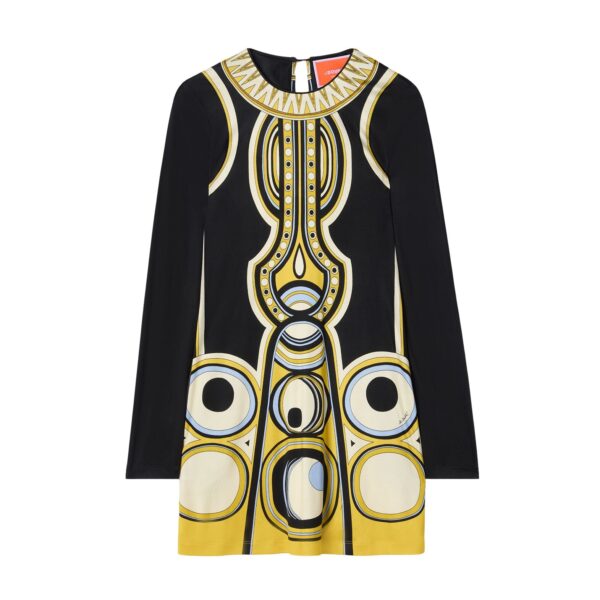 La DoubleJ Slinky Mini Swing Dress in Sanctuary Placée Black - Dresses - Milanese Maximalist Fashion at Coveti