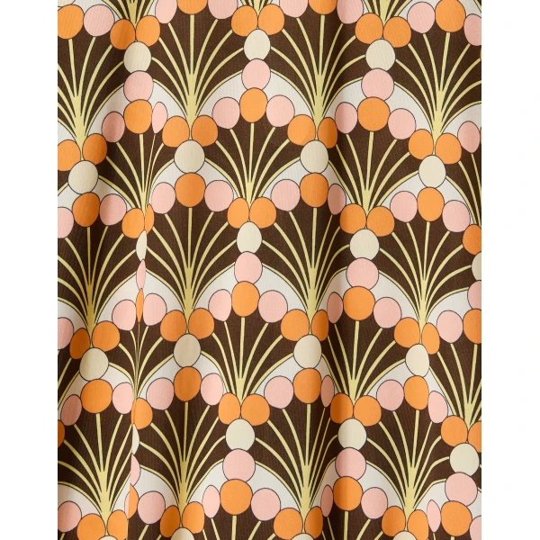 La DoubleJ Sorella Dress in Florette Fan Brown - Dresses - Milanese Maximalist Fashion at Coveti