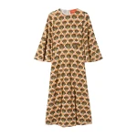 La DoubleJ Sorella Dress in Florette Fan Brown - Dresses - Milanese Maximalist Fashion at Coveti