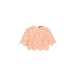 La DoubleJ Spotlight Top in Solid Apricot - Tops - Milanese Maximalist Fashion at Coveti