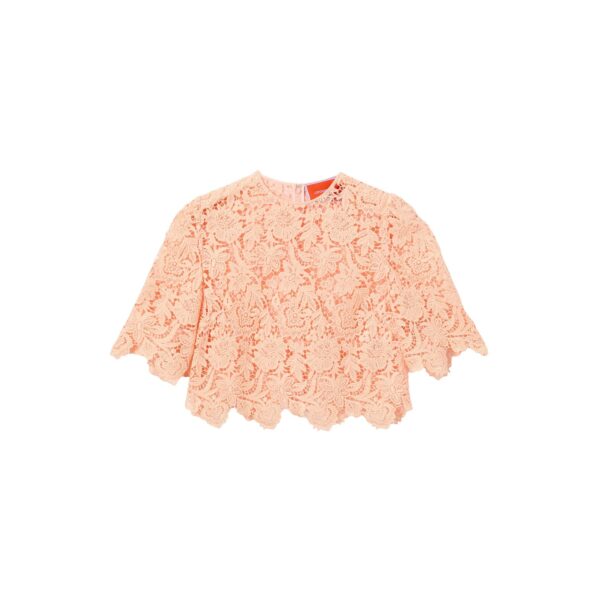 La DoubleJ Spotlight Top in Solid Apricot - Tops - Milanese Maximalist Fashion at Coveti