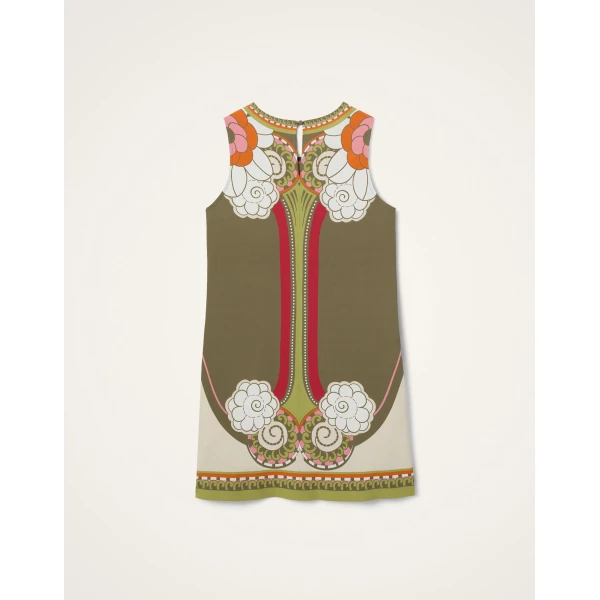 La DoubleJ Stretch Tunic in Ambrosia Placée Green - Dresses - Milanese Maximalist Fashion at Coveti