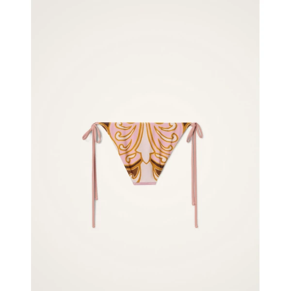 La DoubleJ String Bikini Bottom in Cocoon Placée Pink - Beachwear - Milanese Maximalist Fashion at Coveti