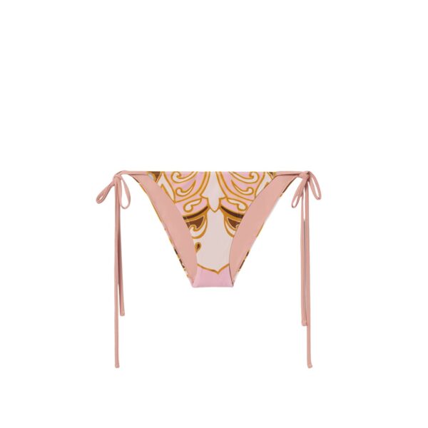 La DoubleJ String Bikini Bottom in Cocoon Placée Pink - Beachwear - Milanese Maximalist Fashion at Coveti