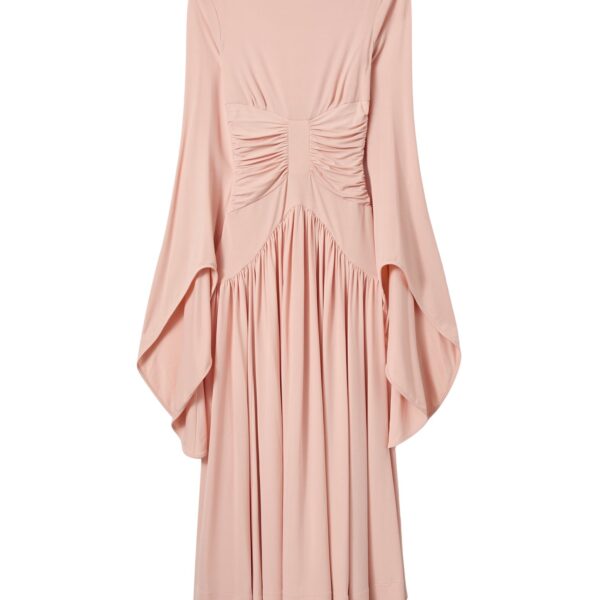 La DoubleJ Sublime Dress in Solid Peach - Dresses - Milanese Maximalist Fashion at Coveti