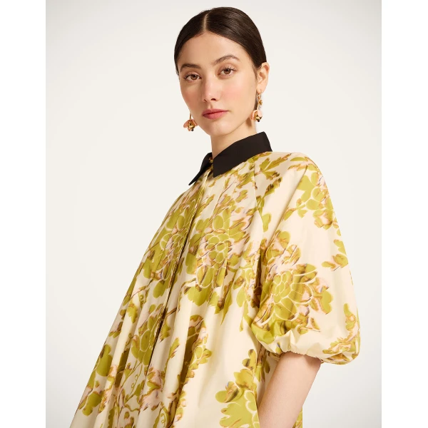 La DoubleJ Sunburst Dress in Oasis Green - Dresses - Milanese Maximalist Fashion at Coveti