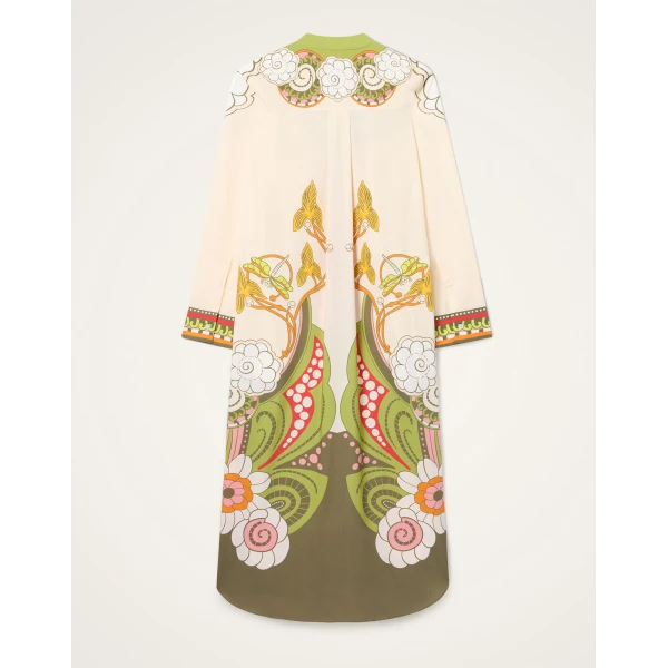 La DoubleJ Sundowner Tunic in Ambrosia Placée Ivory - Dresses - Milanese Maximalist Fashion at Coveti