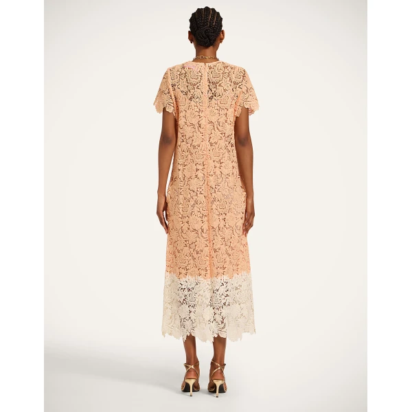 La DoubleJ Super Swing Dress in Solid Apricot - Dresses - Milanese Maximalist Fashion at Coveti