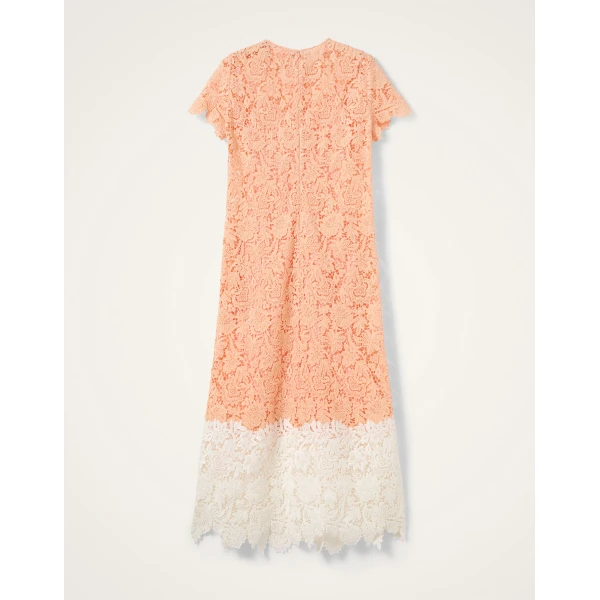 La DoubleJ Super Swing Dress in Solid Apricot - Dresses - Milanese Maximalist Fashion at Coveti