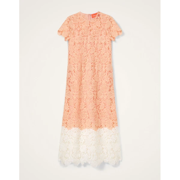 La DoubleJ Super Swing Dress in Solid Apricot - Dresses - Milanese Maximalist Fashion at Coveti