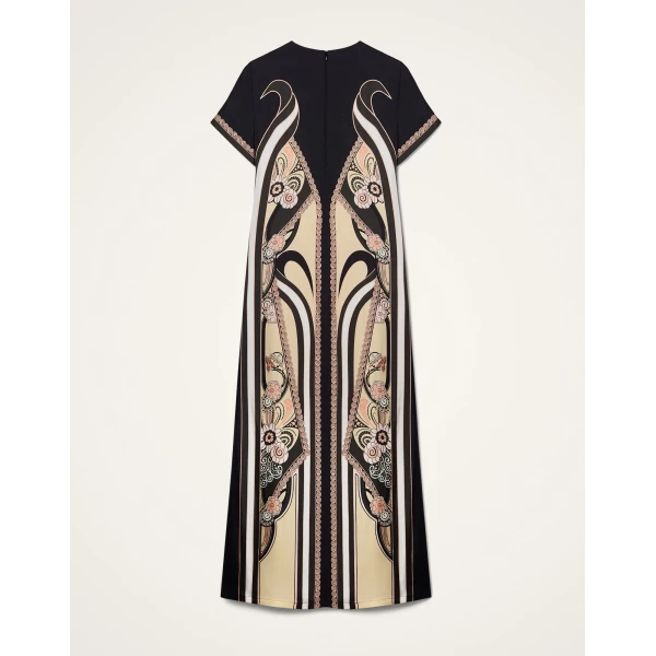 La DoubleJ Swing Dress in Ambrosia Placée Pale Pink - Dresses - Milanese Maximalist Fashion at Coveti