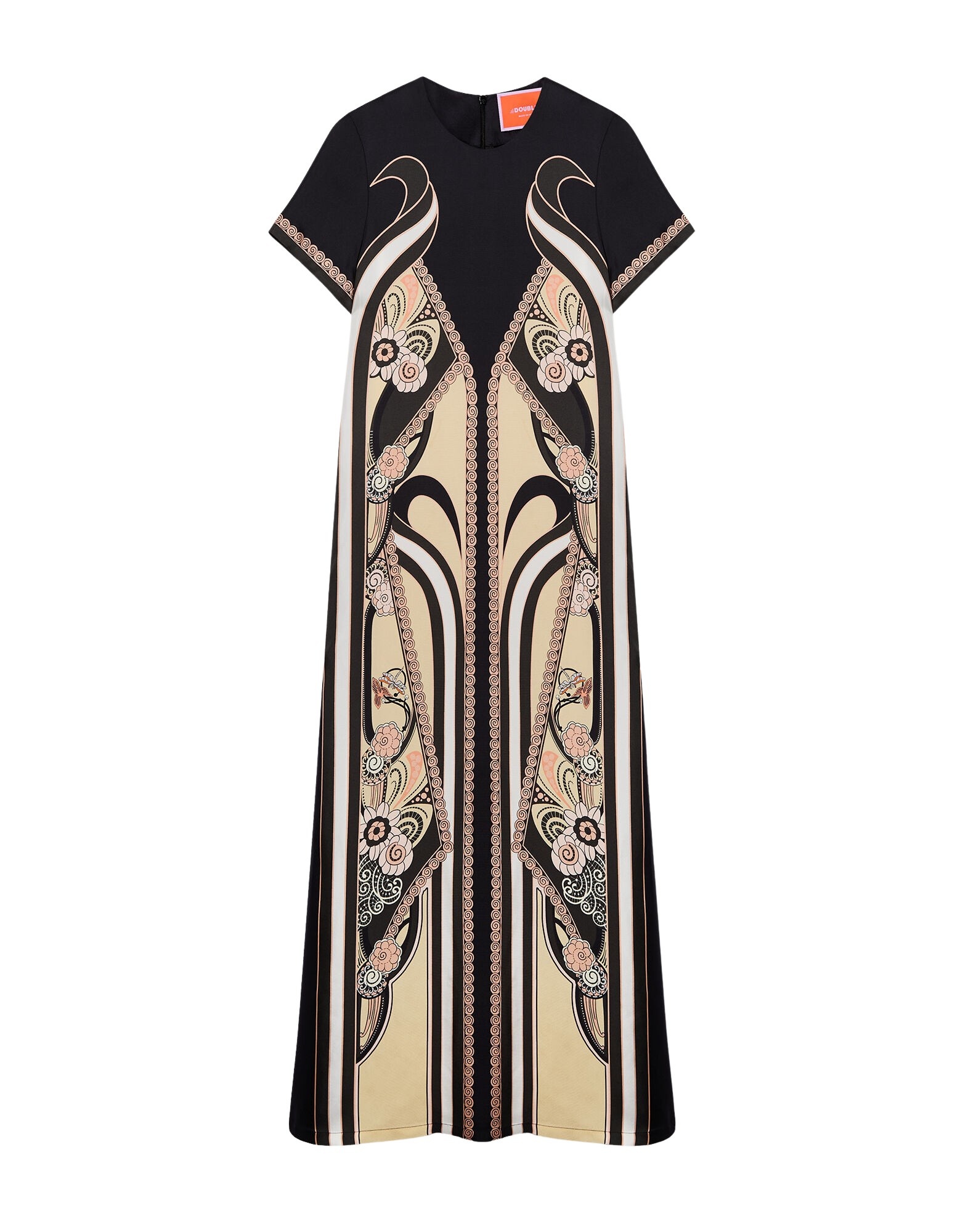 La DoubleJ Swing Dress in Ambrosia Placée Pale Pink - Dresses - Milanese Maximalist Fashion at Coveti