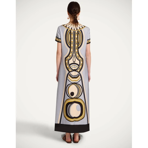 La DoubleJ Swing Dress in Sanctuary Placée Light Blue - Dresses - Milanese Maximalist Fashion at Coveti