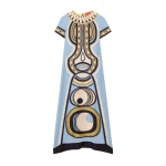 La DoubleJ Swing Dress in Sanctuary Placée Light Blue - Dresses - Milanese Maximalist Fashion at Coveti