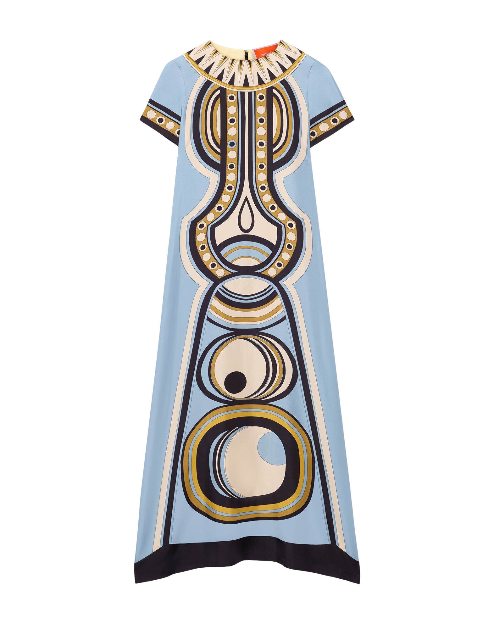 La DoubleJ Swing Dress in Sanctuary Placée Light Blue - Dresses - Milanese Maximalist Fashion at Coveti