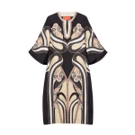La DoubleJ The Kaftan in Ambrosia Placée Pale Pink - Dresses - Milanese Maximalist Fashion at Coveti