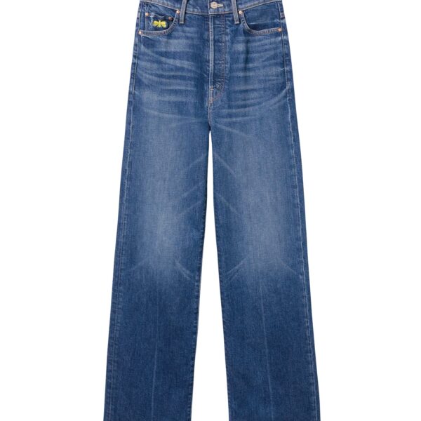 La DoubleJ The Tune Up Maven Sneak Jeans in Middle Child Blue - Pants - Milanese Maximalist Fashion at Coveti