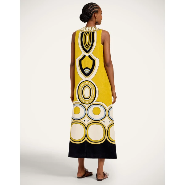 La DoubleJ Totem Dress in Sanctuary Placée Gold - Dresses - Milanese Maximalist Fashion at Coveti