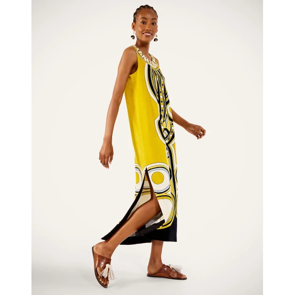 La DoubleJ Totem Dress in Sanctuary Placée Gold - Dresses - Milanese Maximalist Fashion at Coveti