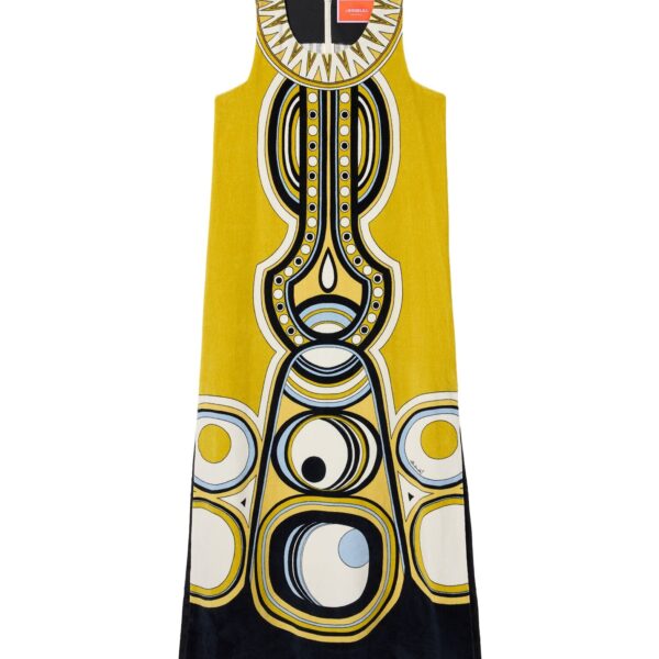La DoubleJ Totem Dress in Sanctuary Placée Gold - Dresses - Milanese Maximalist Fashion at Coveti