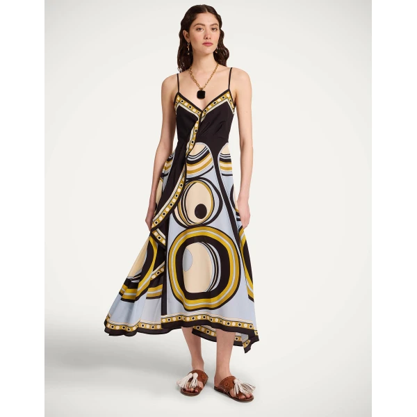 La DoubleJ Turn Around Dress in Sanctuary Placée Light Blue - Dresses - Milanese Maximalist Fashion at Coveti