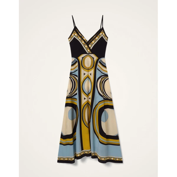 La DoubleJ Turn Around Dress in Sanctuary Placée Light Blue - Dresses - Milanese Maximalist Fashion at Coveti