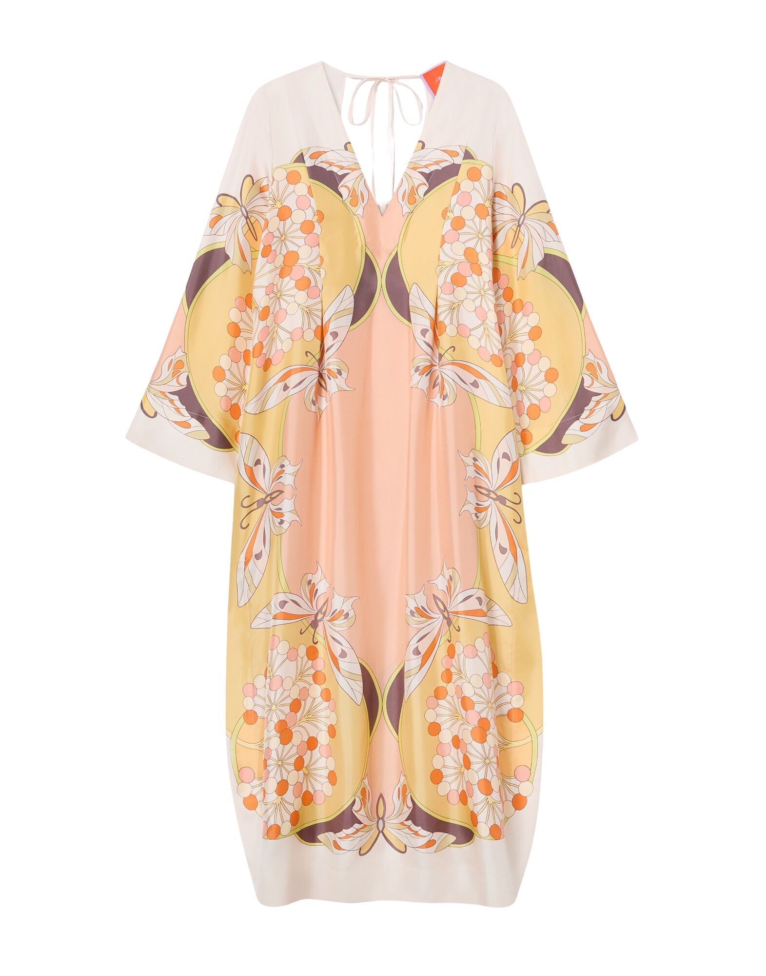 La DoubleJ Twin Flame Dress in Florette Placée Pale Pink - Dresses - Milanese Maximalist Fashion at Coveti