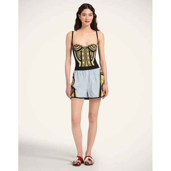 La DoubleJ Ursula Suit in Sanctuary Placée Black - Beachwear - Milanese Maximalist Fashion at Coveti