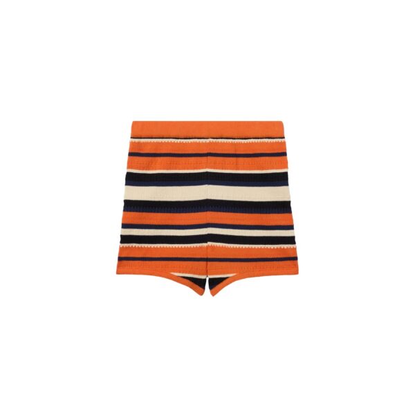La DoubleJ Veneziana Shorts in Multicolor Orange - Shorts - Milanese Maximalist Fashion at Coveti