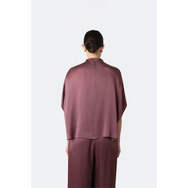 satin cape tee