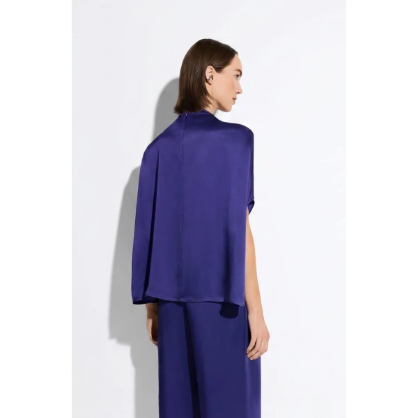 satin cape tee