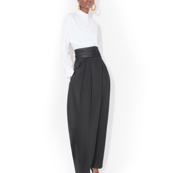 Alaïa Layer Cotton Poplin Shirt - ALAÏA Tops - Laser Cut Luxury - Shop at Coveti