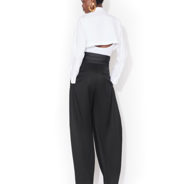 Alaïa Layer Cotton Poplin Shirt - ALAÏA Tops - Laser Cut Luxury - Shop at Coveti