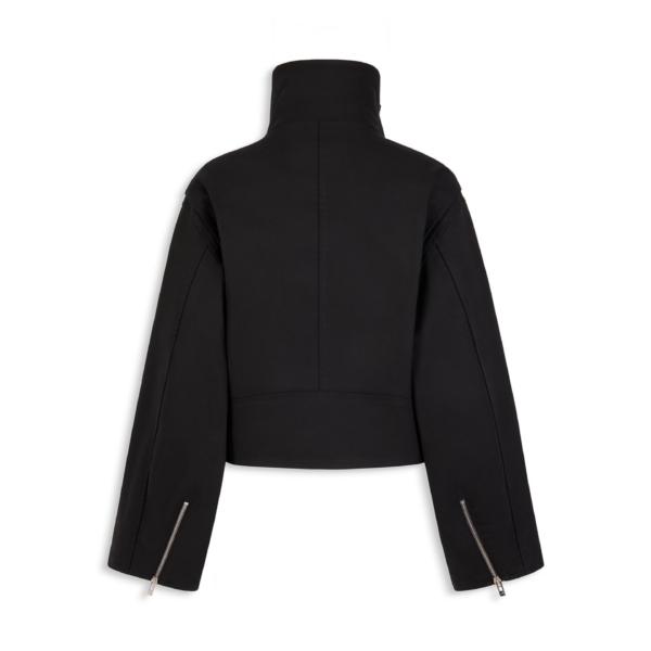 Alaïa Layered Cotton Biker Jacket - ALAÏA Jackets - Laser Cut Luxury - Shop at Coveti