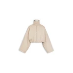 Alaïa Layered Cotton Bomber Jacket - ALAÏA Jackets - Laser Cut Luxury - Shop at Coveti