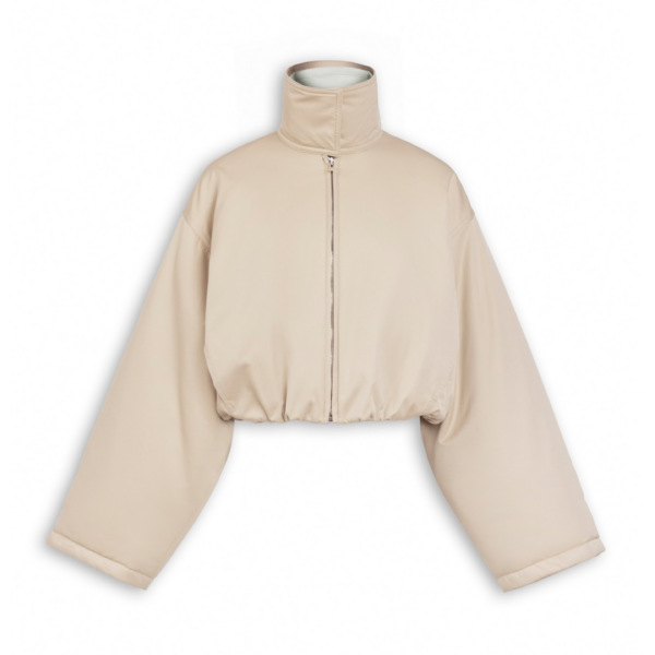 Alaïa Layered Cotton Bomber Jacket - ALAÏA Jackets - Laser Cut Luxury - Shop at Coveti