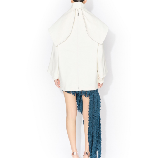 Alaïa Layered Cotton Parka - ALAÏA Coats - Laser Cut Luxury - Shop at Coveti