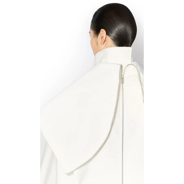Alaia Layered Cotton Parka Coat, view 4