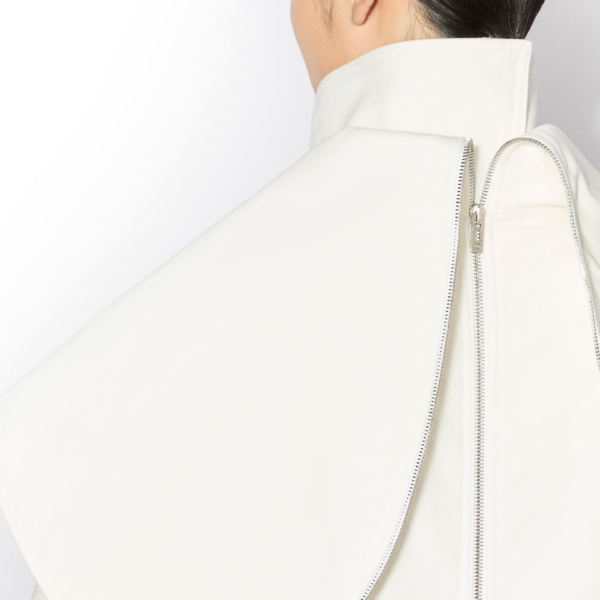Alaïa Layered Cotton Parka - ALAÏA Coats - Laser Cut Luxury - Shop at Coveti