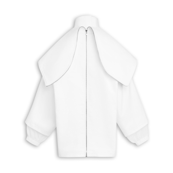 Alaïa Layered Cotton Parka - ALAÏA Coats - Laser Cut Luxury - Shop at Coveti
