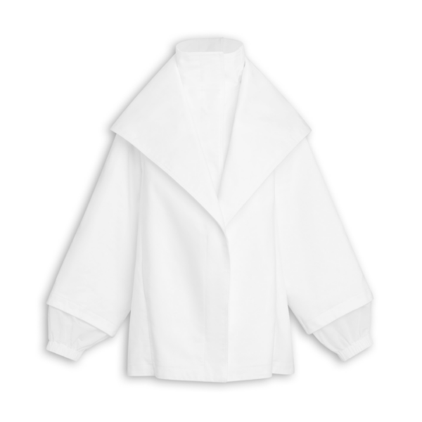 Alaïa Layered Cotton Parka - ALAÏA Coats - Laser Cut Luxury - Shop at Coveti
