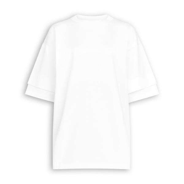 Alaïa Layered Cotton T Shirt - ALAÏA Tops - Laser Cut Luxury - Shop at Coveti