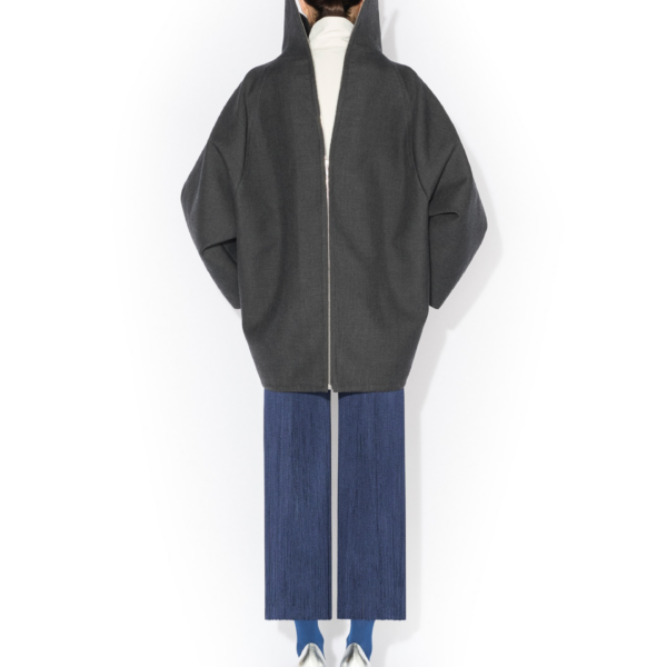 Alaïa Layered Wool Coat - ALAÏA Coats - Laser Cut Luxury - Shop at Coveti