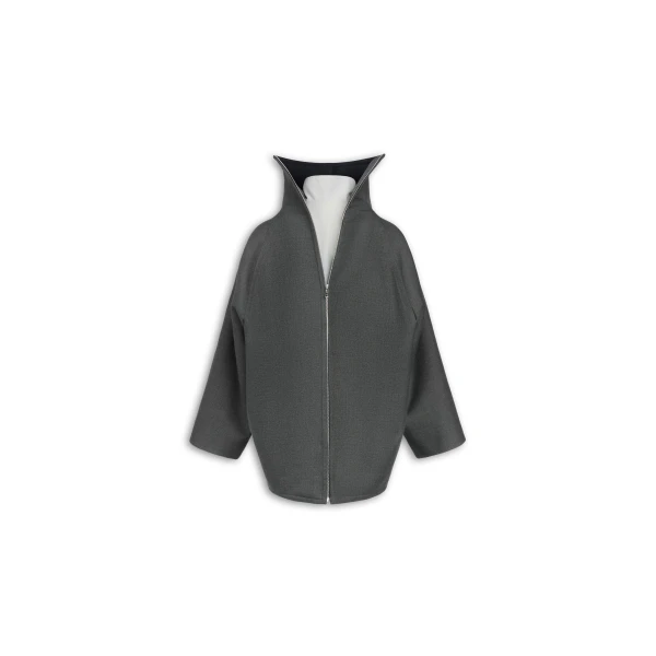 Alaia Layered Wool Coat, view 5