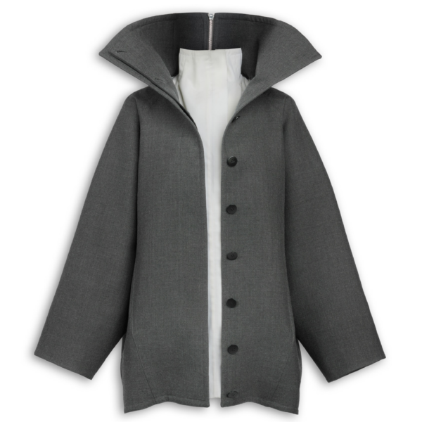Layered Wool Coat - Image 6