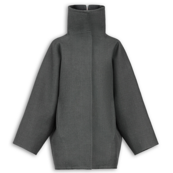 Alaïa Layered Wool Coat - ALAÏA Coats - Laser Cut Luxury - Shop at Coveti