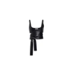Alaïa Leather Criss Cross Top - ALAÏA Tops - Laser Cut Luxury - Shop at Coveti