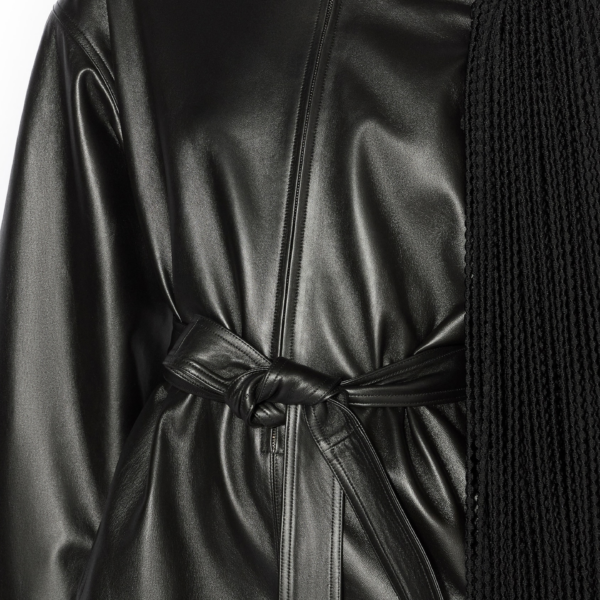 Alaïa Leather Short Jumpsuit - ALAÏA Jumpsuit - Laser Cut Luxury - Shop at Coveti