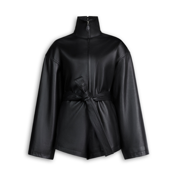 Alaïa Leather Short Jumpsuit - ALAÏA Jumpsuit - Laser Cut Luxury - Shop at Coveti
